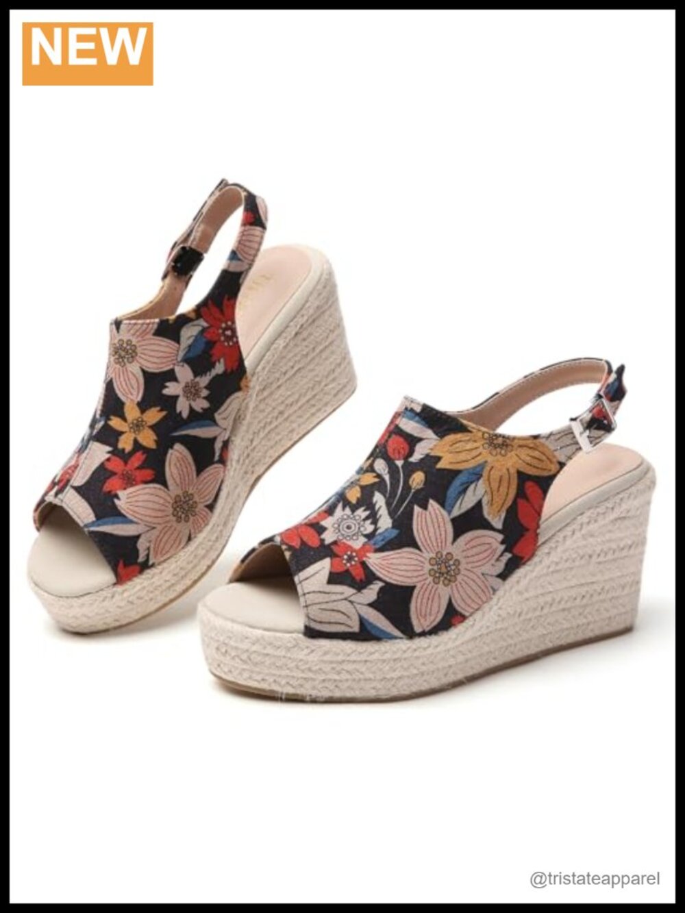 Tilocow Women's Wedge Espadrilles Sandals Comfort Ankle Strap
